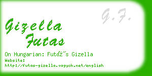 gizella futas business card